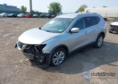 2015 Nissan Rogue Sv from USA, damaged, VIN KNMAT2MV4FP519985